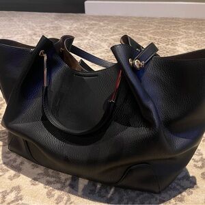 Sondra Roberts Black and Brown Tote Bag